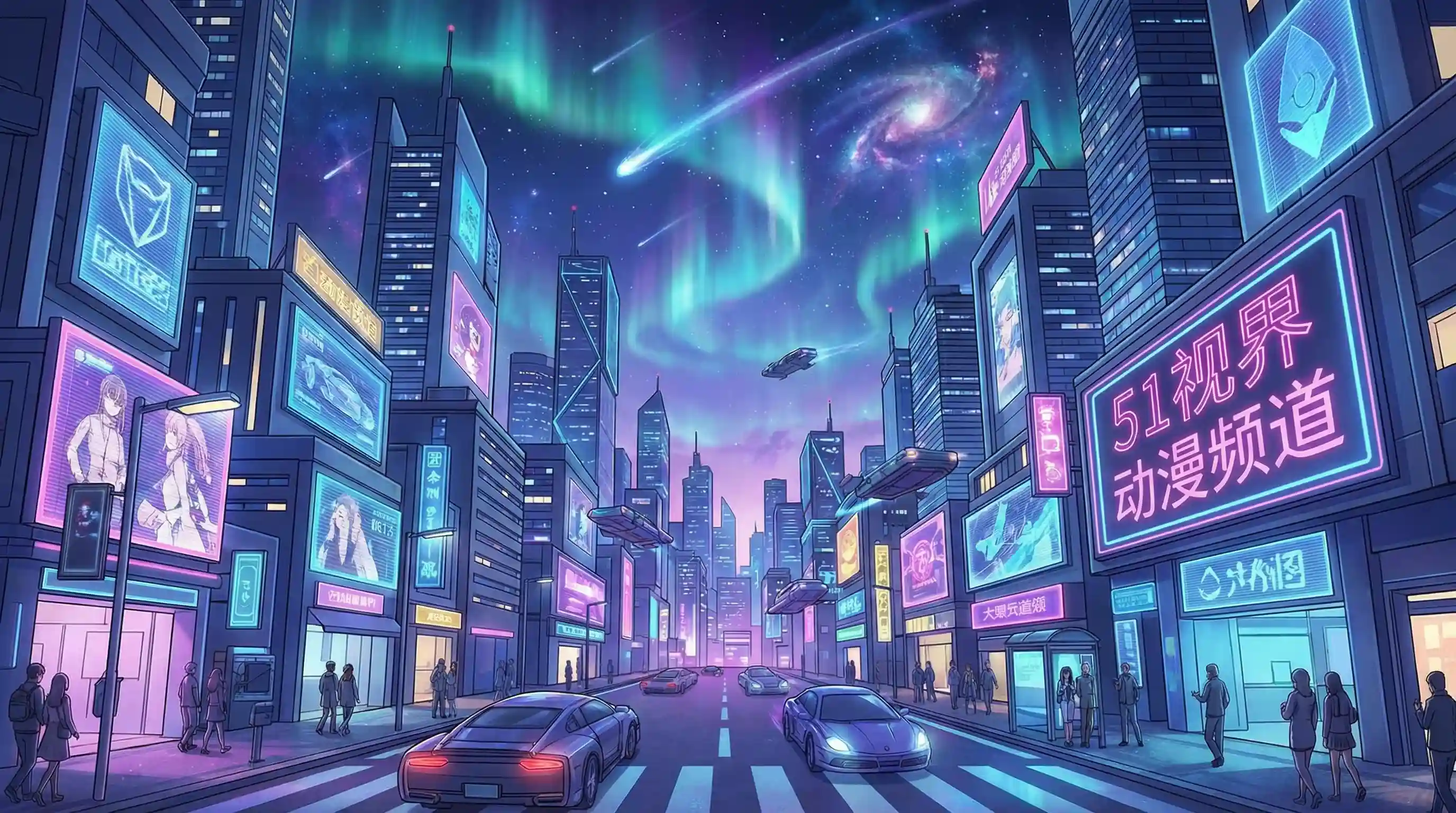 日式动漫风格城市夜景 - 51黑料 动漫推荐